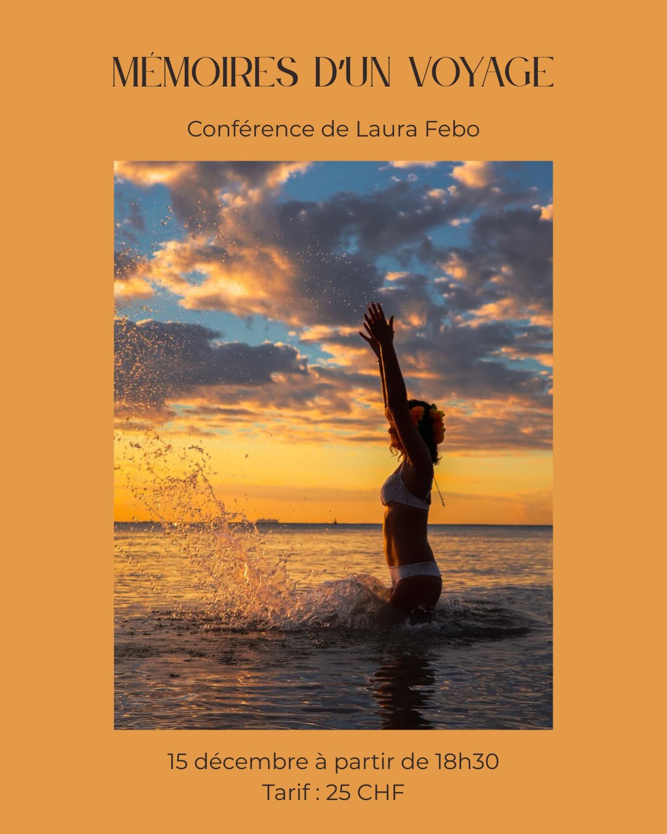 ✨Nouvelle date✨

Lundi 15 décembre – 🇲🇽 Mémoires d’un voyage | Conférence de Laura Febo

✨ La Nativa vous invite à une soirée inspirante ! ✨
 Notre fondatrice @laura.febo revient de 4 mois d’exploration au Mexique et vous propose une conférence exceptionnelle pour partager ce que ce voyage a transformé, éveillé et inspiré.

🇲🇽 Entre rencontres, découvertes, aventures et réflexions personnelles, elle racontera comment cette immersion a nourri sa vision… et peut-être la vôtre.

Une parenthèse dépaysante, authentique et chaleureuse, pensée pour toutes celles et ceux qui aiment voyager, s’inspirer et s’ouvrir à d’autres horizons.

📅 Date : 15 décembre 📍 Lieu : La Nativa ⏰ Heure : 18:30
✨ Tarif: 25 chf

Se rencontrer, s’inspirer, s’évader…