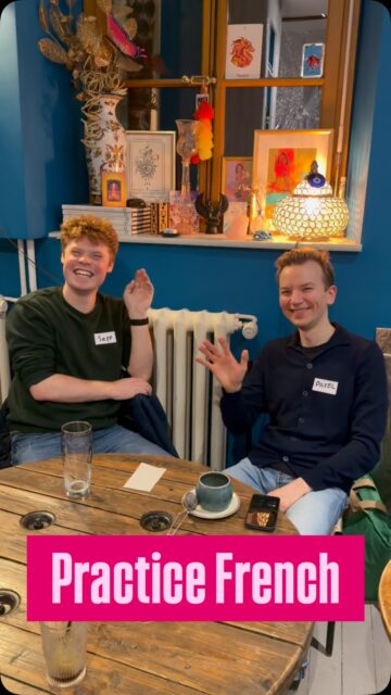 Viens pratiquer ton français en rencontrant des gens chouettes et en sirotant un cocktail 🍹 

C’est tous les dimanches de 18h à 20h.

See you, ah non pardon à bientôt ✌️ 

Tague en commentaire une personne qui a besoin de perfectionner son français 🇫🇷