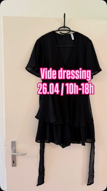 Vide dressing dimanche 26 avril de 10h à 18h 🕕 
Viens faire le plein de robes d’été, de shorts et de couleurs 🦄💝💕🪩

On sera 8 filles avec 8 garde robe, que des jolies pièces et des grands sourires 🌹

@selverarianekabacalman @dinaselina @julianeleutwyler @laura.febo @ggadjo @just_ine_bridou @cam_blon @lo_blc14 @onna_bau 

Come to say hi 😜

Il y aura des spritz et des petits trucs à manger 🪩

See you
Laura