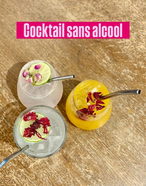 Les cocktails sans alcool ont le vent en poupe 🌟
Je vois vraiment que les gens font de plus en plus attention à leur consommation d’alcool, je ne c’est pas si c’est la vieillesse ou la trend.

Mais ça me force à me réinventer et à trouver des alternatives. 🪩

Mon cocktail 🍸 phare sans alcool c’est le Virgin Nativa avec du fruit de la passion, du citron et du ginger beer.

J’ai aussi fait une version rose amer et la limonade rafraîchissante 🧊

Tu peux venir déguster ces cocktails version Virgin du jeudi au samedi de 18h à minuit 🕛 

À tout vite sobre 
Laura 🦄